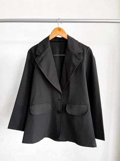 Blazer Oversize crep sastrero - Imagen 5