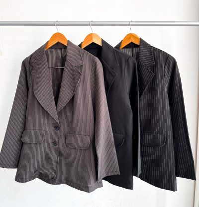 Blazer Oversize crep sastrero