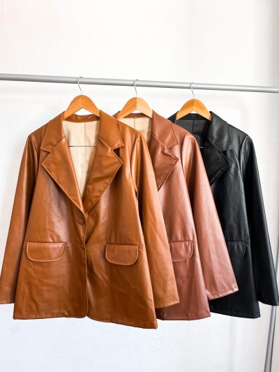 Blazer Oversize Cuerina - Imagen 2