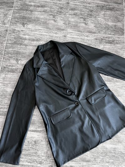 Blazer Oversize Cuerina - Imagen 4