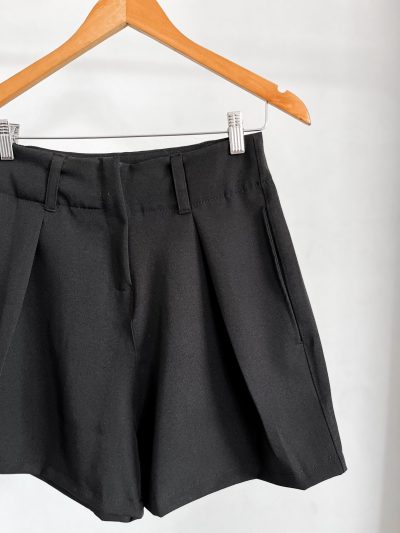 Short Negro sastrero de crep - Imagen 5