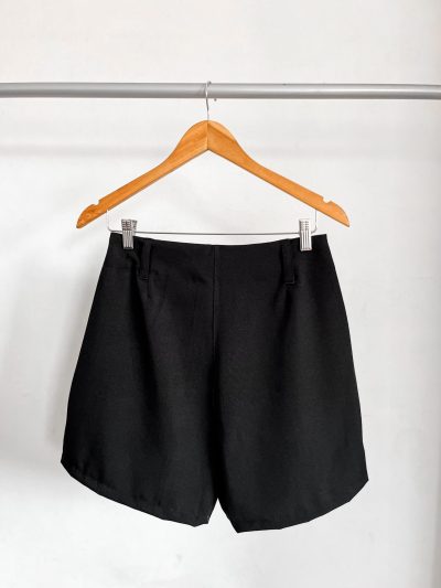 Short Negro sastrero de crep - Imagen 6