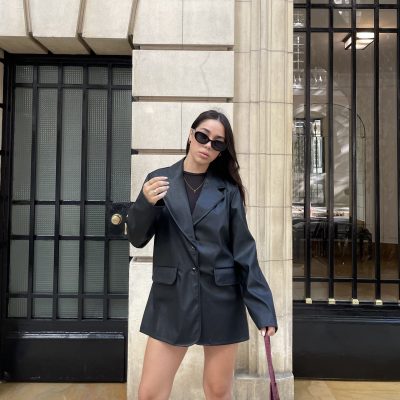Blazer Oversize Cuerina