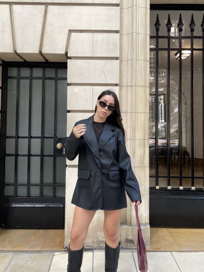 Blazer Oversize Cuerina