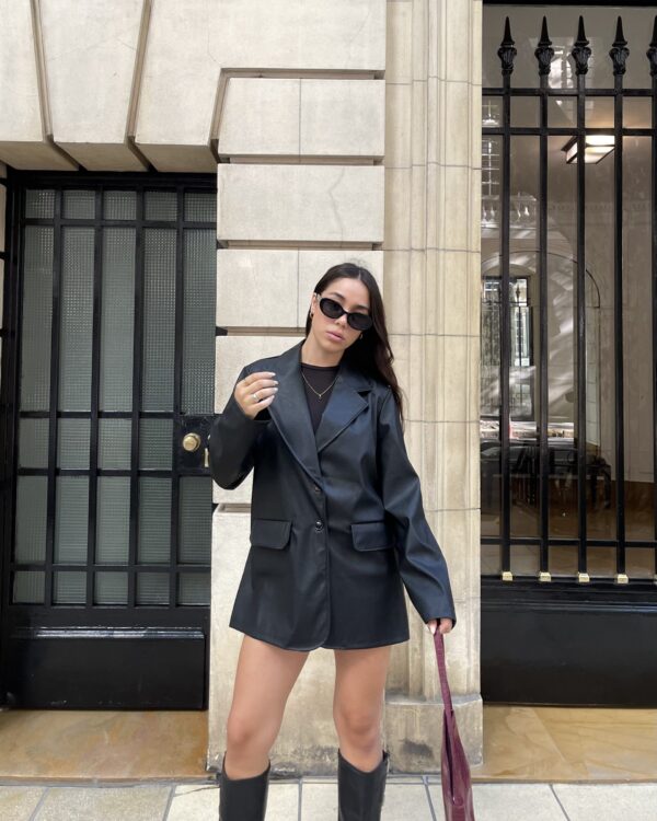 Blazer Oversize Cuerina