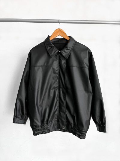 Campera Bomber Oversize Cuerina