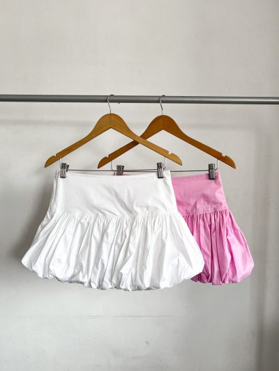 Pollera globo poplin liso