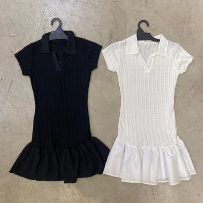 Vestido Chomba de sweater volado