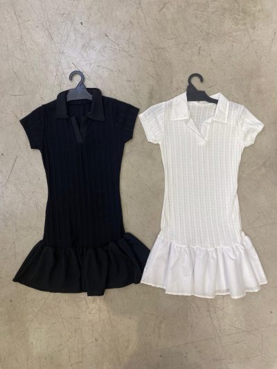 Vestido Chomba de sweater volado