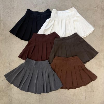 Pollera plisada con elastico