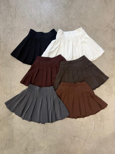 Pollera plisada con elastico