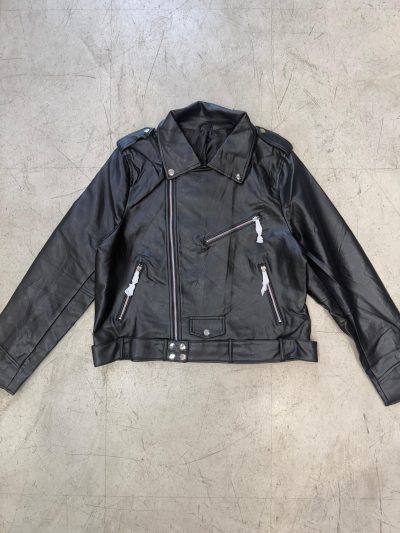 Campera de Cuero Negro