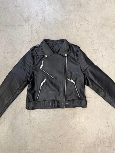 Campera de Cuero Negro - Imagen 2