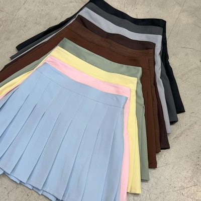 Pollera plisada con elastico