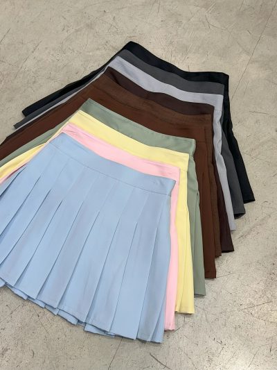 Pollera plisada con elastico