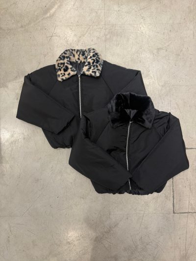 Campera Puffer con cuello de Piel - Imagen 2