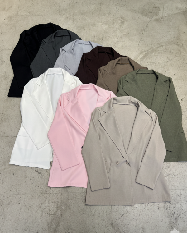 Blazer Clásico de crep sastrero