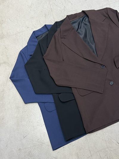 Blazer Oversize de crep sastrero Forrado - Imagen 2