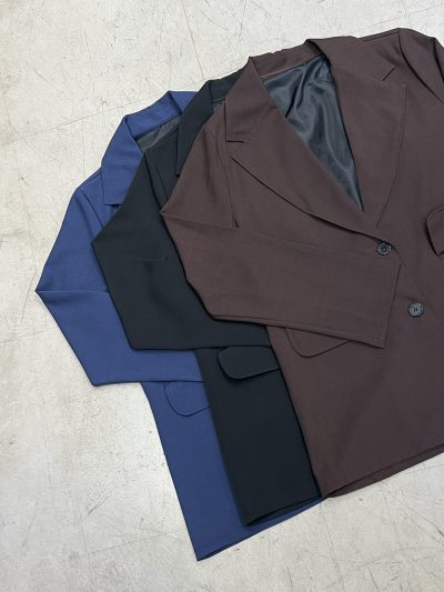 Blazer Oversize de crep sastrero Forrado - Imagen 2