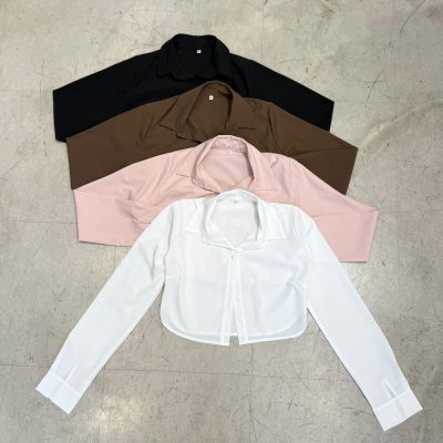 Camisa corta manga larga