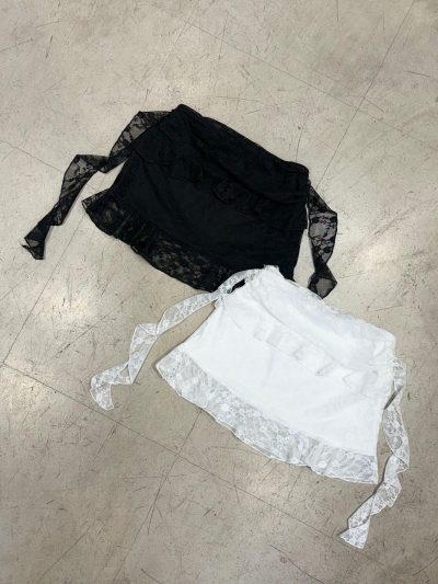 Pollera volado de encaje LISA