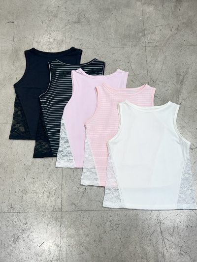 Musculosa con encaje