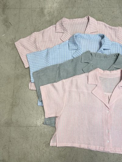 Camisa Rayada m/corta (lino) - Imagen 2