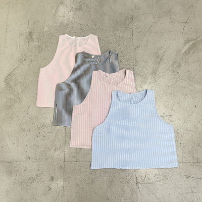 Musculosa (lino rayado)