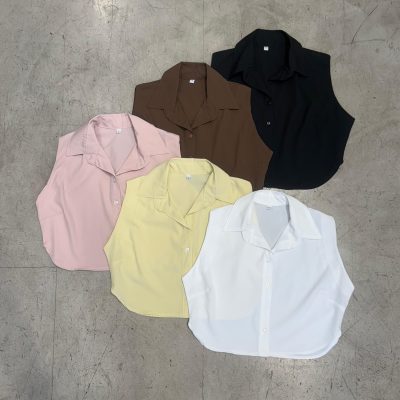 Camisa corta sin manga