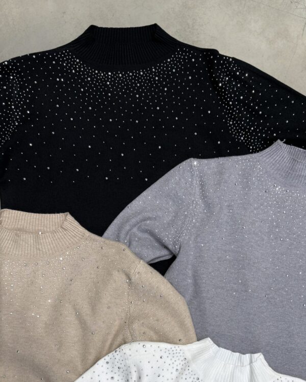 Polera c/ brillo strass (sweater)