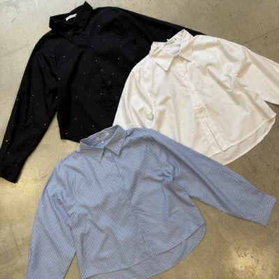 Camisa de Poplin c. Strass