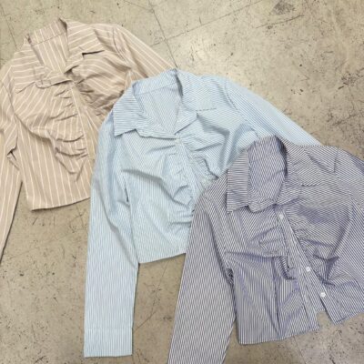 Camisa corta m.larga c/Frunce Ryayado
