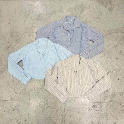 Camisa Corta m.larga Rayada