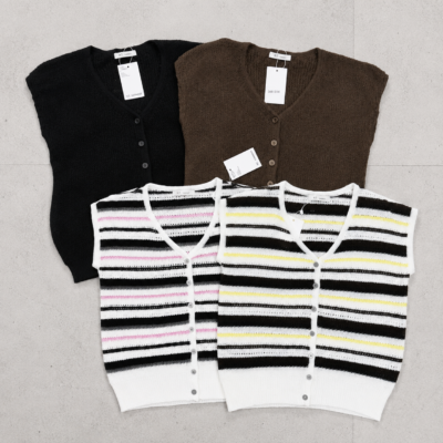 Cardigan sin Manga de Hilo (#8131)
