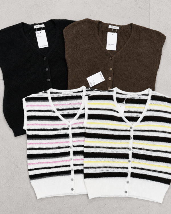 Cardigan sin Manga de Hilo (#8131)