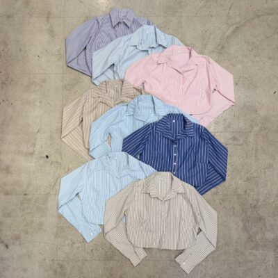 Camisa Corta m.larga Rayada