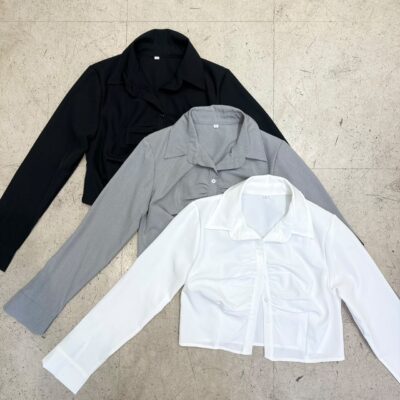 CamisaCorta m.larga c/Frunce