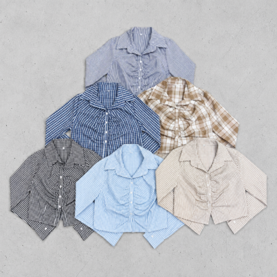 Camisa Corta c. Frunce m.larga