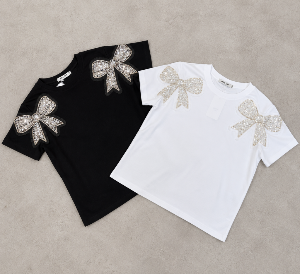Remera Moño Brillo