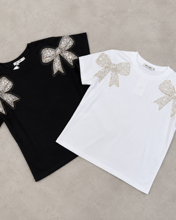 Remera Moño Brillo