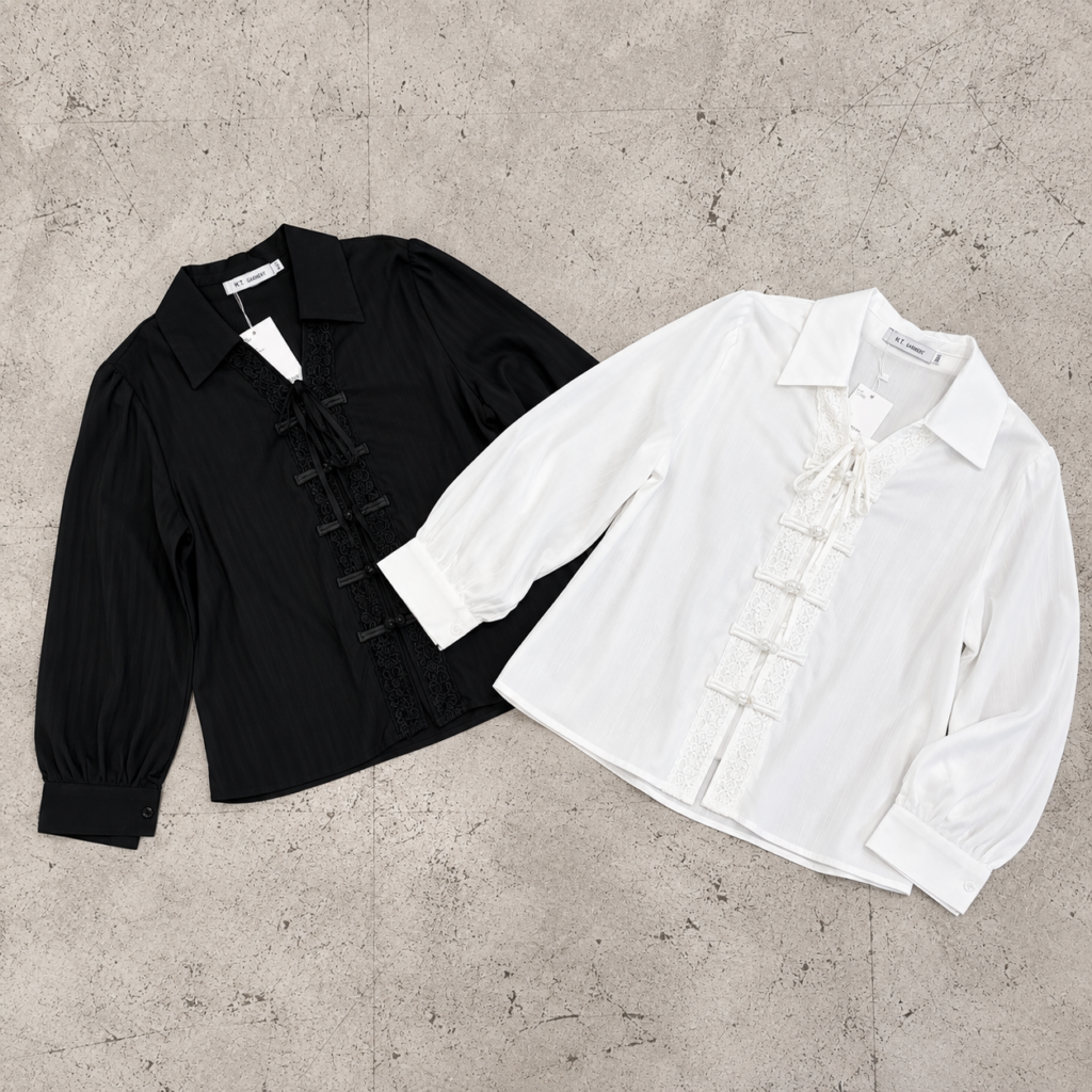 Camisa m.larga Botones Chinos