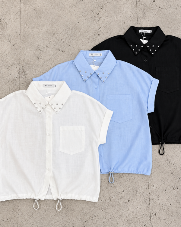 Camisa m. corta Ajustable c. Strass
