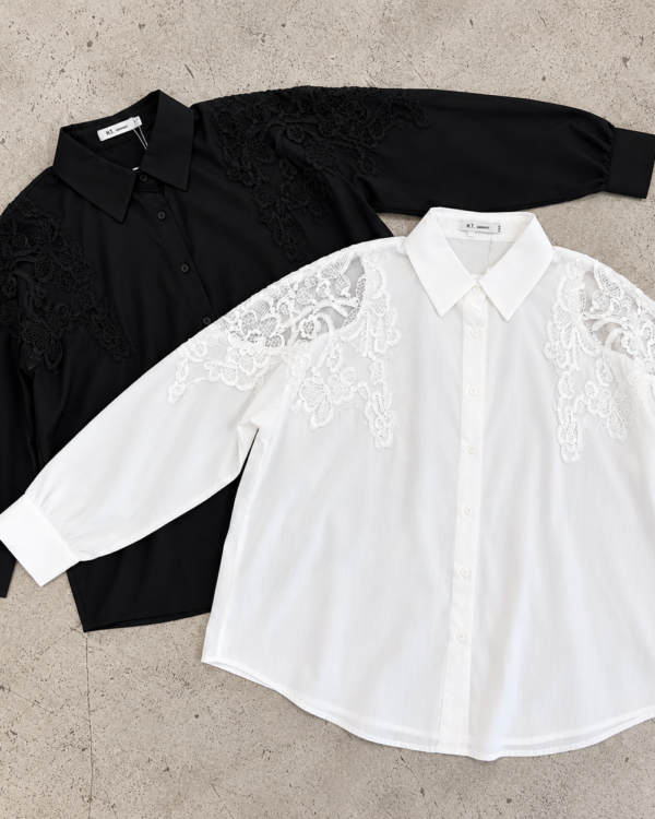 Camisa m.larga Hombro Brodery